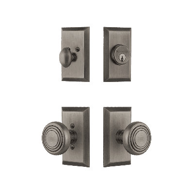 Nostalgic Warehouse Studio Entry Set with Deco Knob