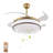 42Inch Flush Mount Ceiling Fan With Remote Control-2058099019