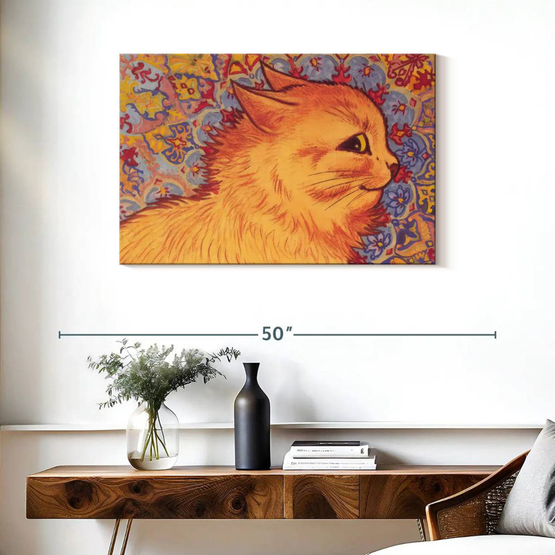 Cat Profile, 24" H x 36" W