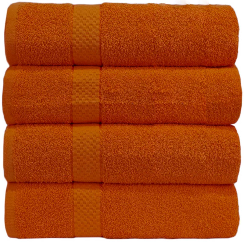 100% Cotton Bath Sheet, Orange