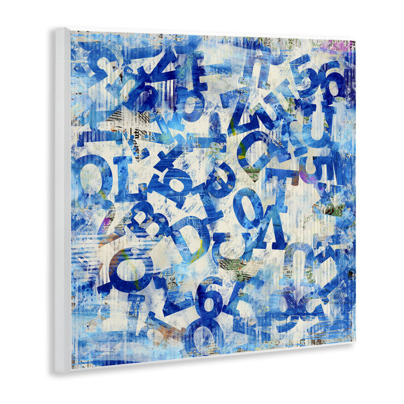 Art mural "Blue Letters Arrangement" par Laura Gibson