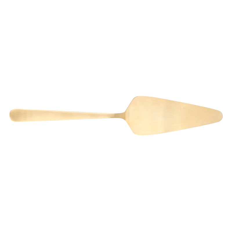 Stainless Steel Cake Server, Matte Gold