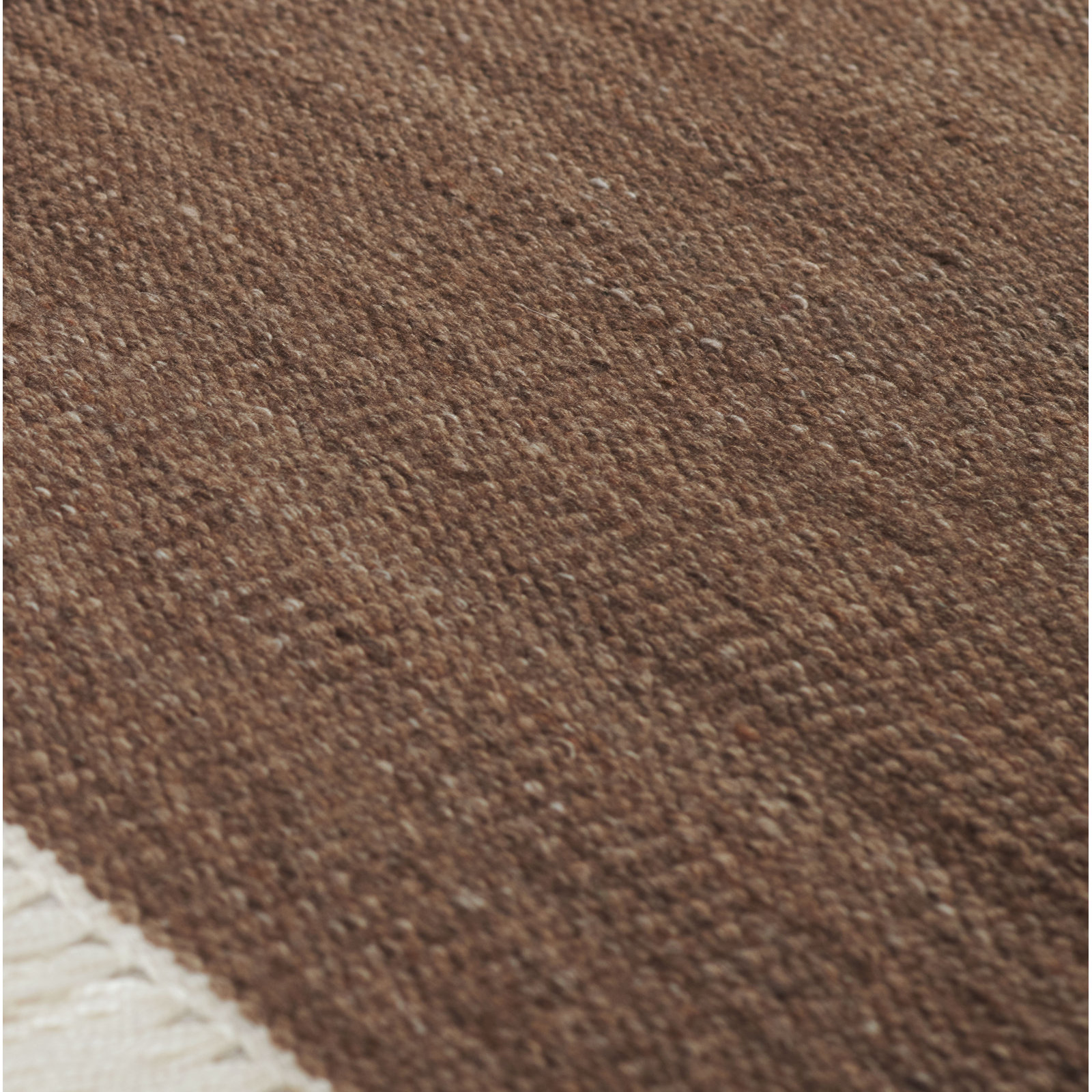 Cassandra Hand Woven Modern Indoor Outdoor Brown Rug, Rectangle 5' x 8'
