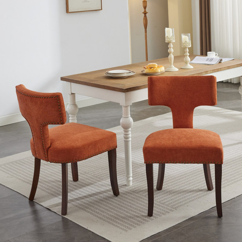Chaises de salle à manger ergonomiques de style moderne Mid-Century rembourrées pour la cuisine ou le salon