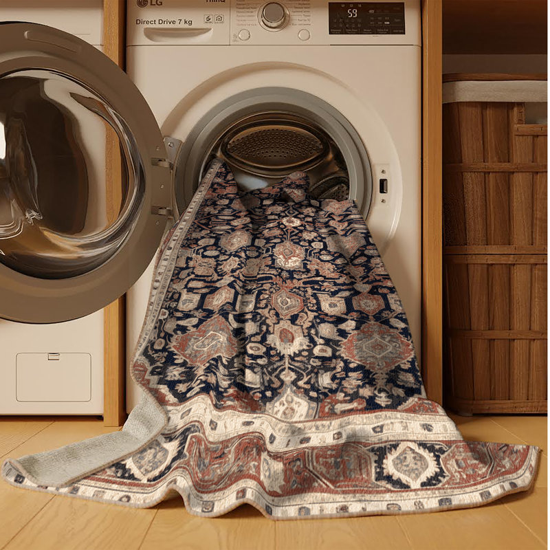 Tapis brun lavable à la machine, Tapis de couloir 2 pi x 5 pi