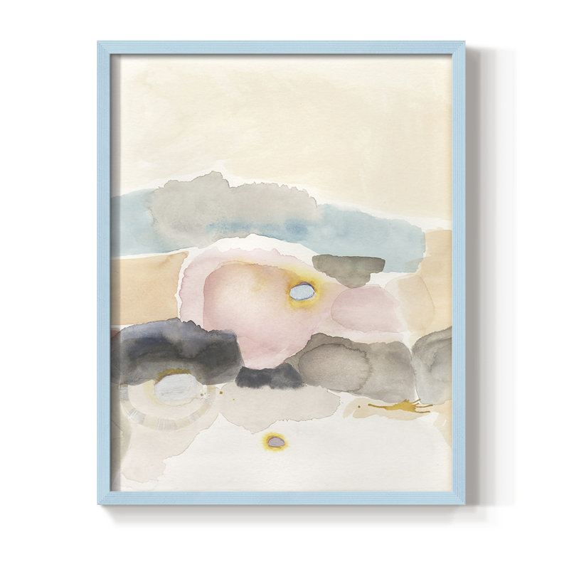 Desert Canyon I, reproduction encadrée - bois massif, Bleu, H 10 po x l 8 po
