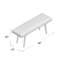 Banc en bois et cuir pour entreprise Mango-2115839067