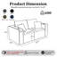 Canapé modulaire à compression Compression, causeuse à profil bas 2 pièces avec porte-gobelets, poche de rangement latérale et 4 coussins, canapé sans assemblage pour le salon, gris-1027143671