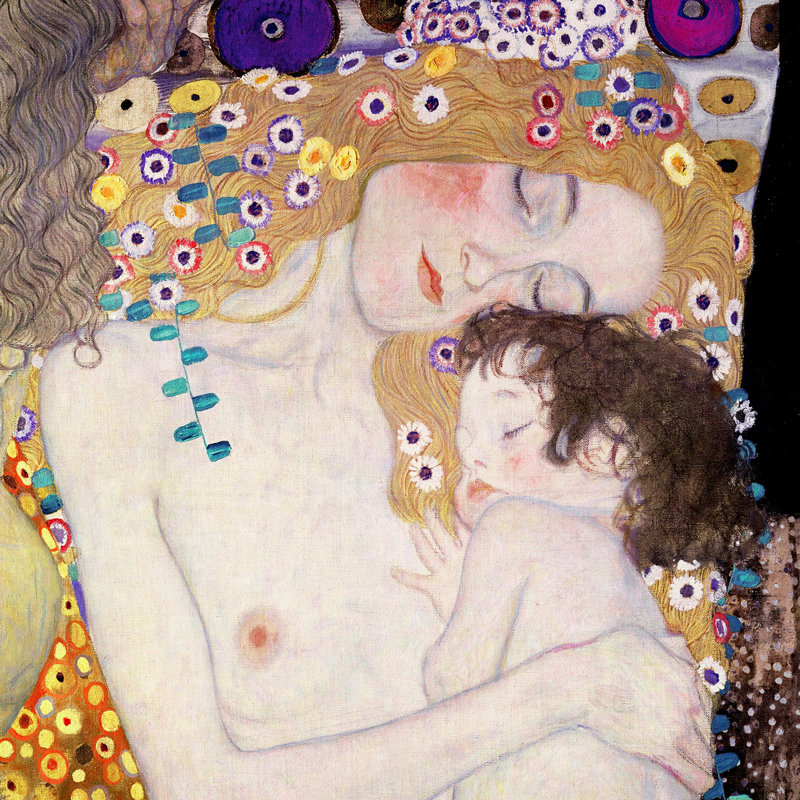 The Three Ages Of Woman by Gustav Klimt - Wrapped Canvas Print, 70cm H x 70cm W x 4cm D