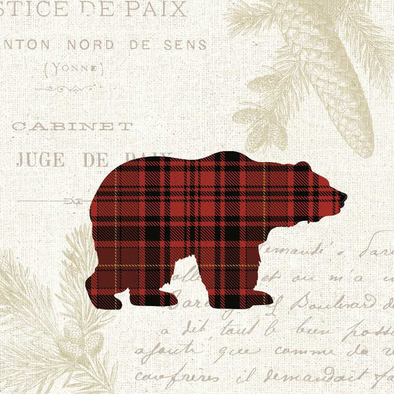 Plaid Lodge V, H 20 po x l 20 po x P 1,25 po