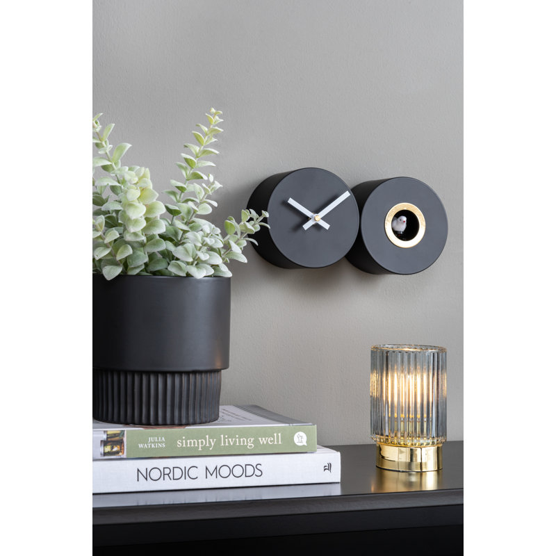 Metal Wall Clock, Black