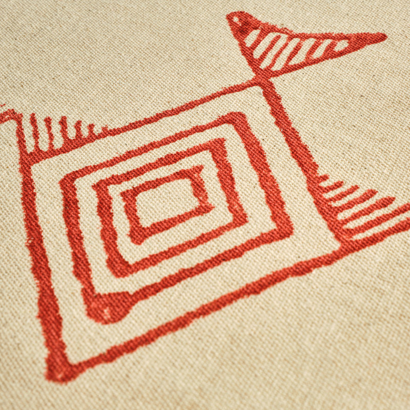 Rudolfo Linen Embroidered Square