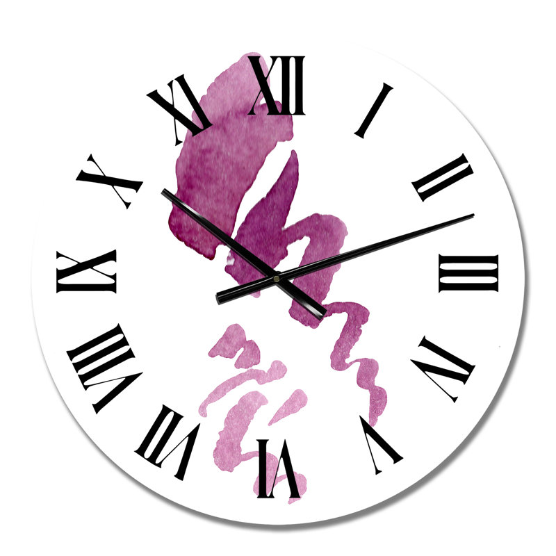 Horloge murale mauve tourbillon mauve, Petit