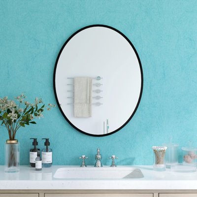 Miroir de salle de bain ovale