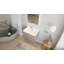 Ensemble de meuble-lavabo mural simple 24 po avec plateau en marbre Arlie-639997299