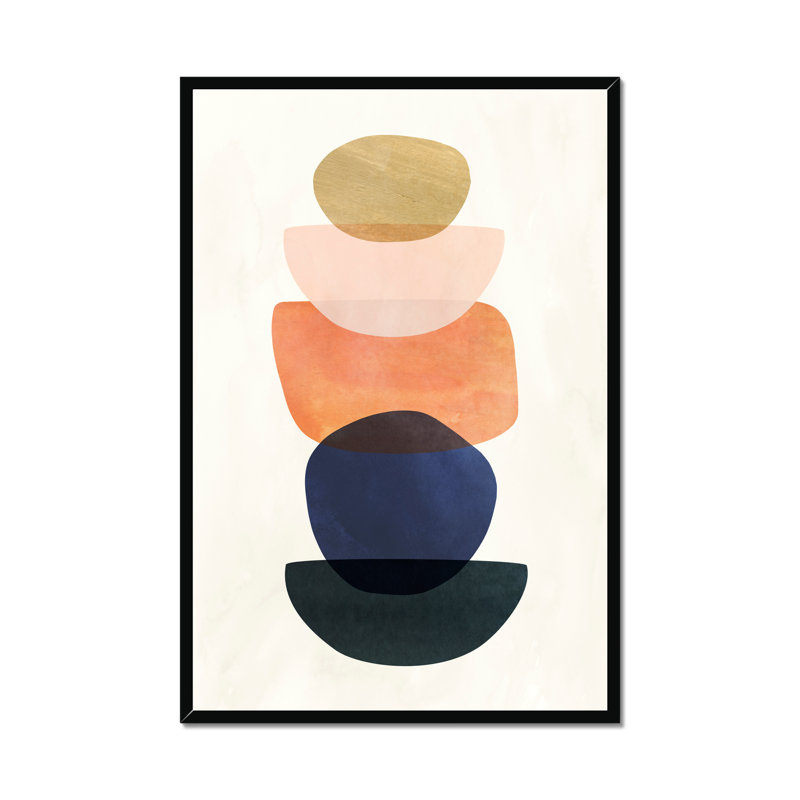 Mod Pods II by Victoria Borges - Painting, Black Framed Paper Print, 80cm H x 55cm W