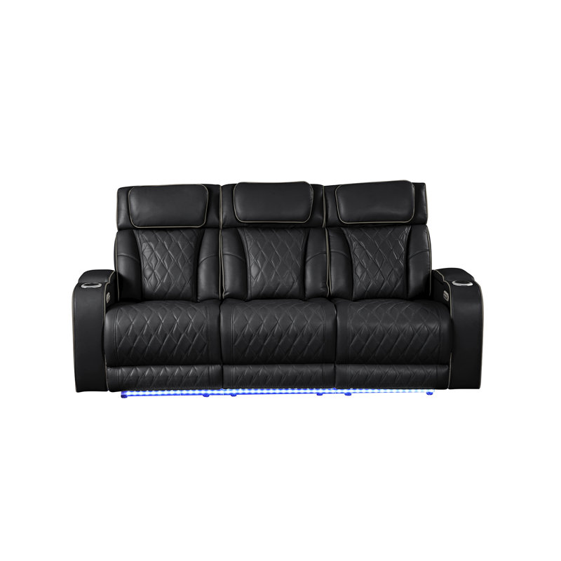 Nostrand Reclining Sofa, Black