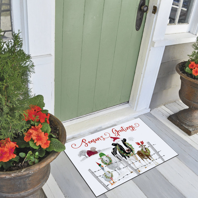 Tapis de sol d'entrée / extérieur Holiday Greeters