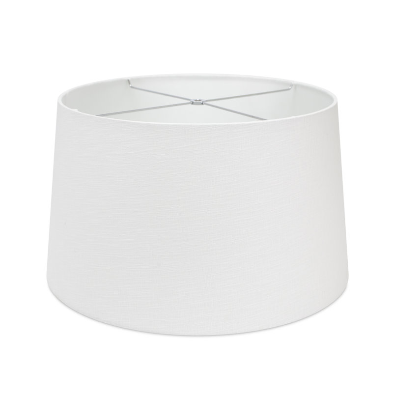 White Linen 10" H x 16" W Classic Lamp Shade