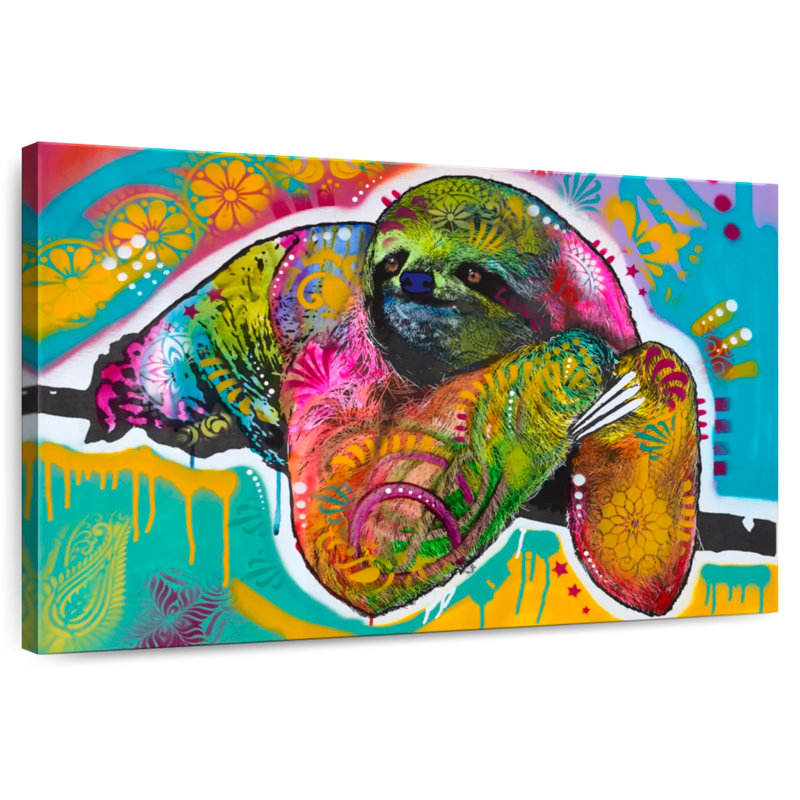 Brampt Colorful Sloth, 30" H x 45" W