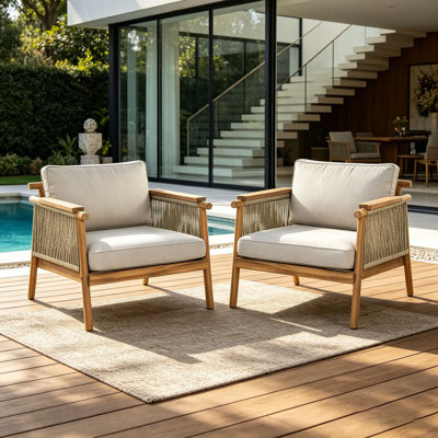 Outdoor Club Chair Set