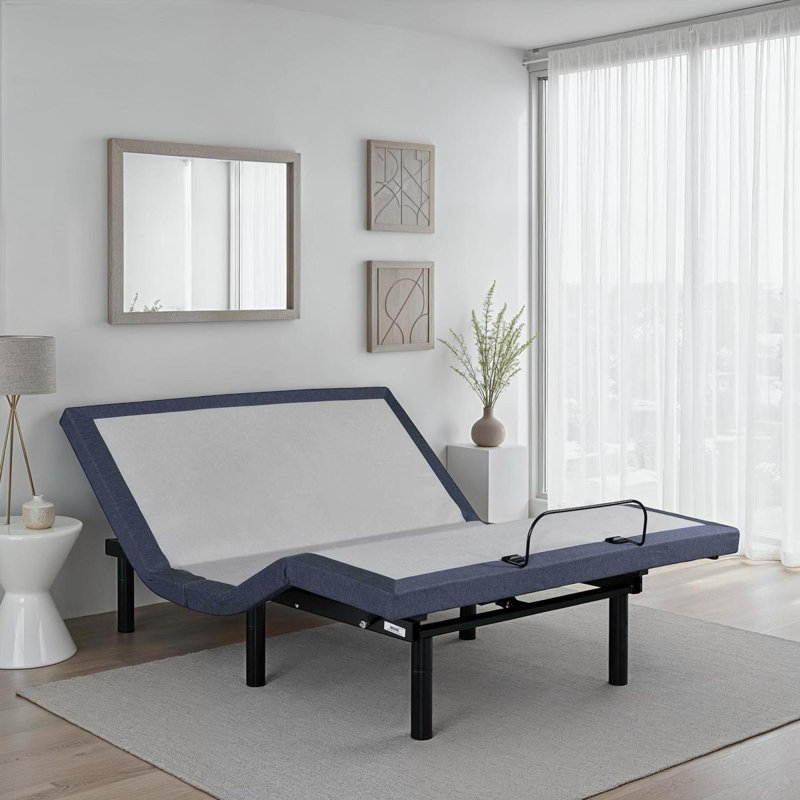 5 Twin Adjustable Bed Base With Massage And Head And Foot Position Adjustments, Twin