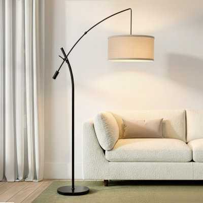 Lampe sur pied à DEL à hauteur réglable de 84 po Grayson