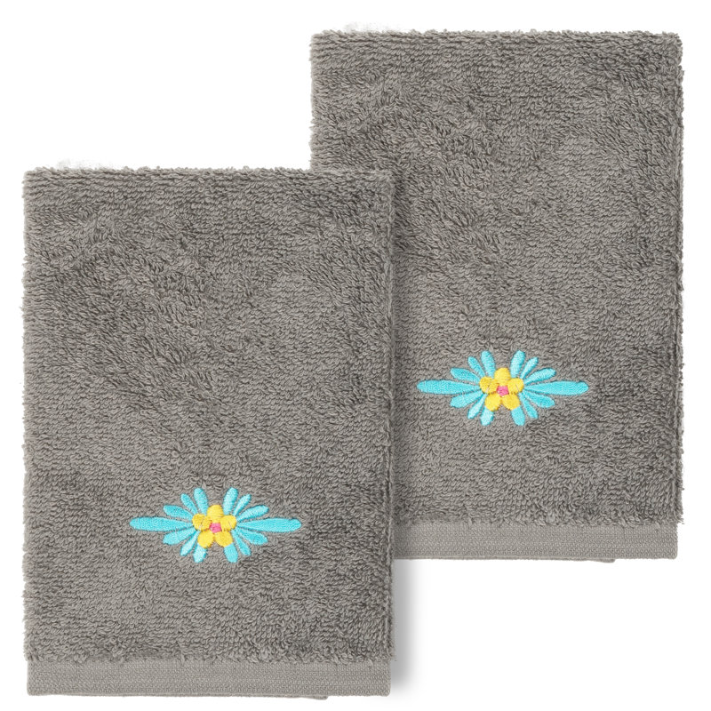 Essuie-mains en coton FELIZ, Gris foncé