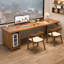 Bureau de direction rectangulaire en bois massif noyer-1040157851-1040157854