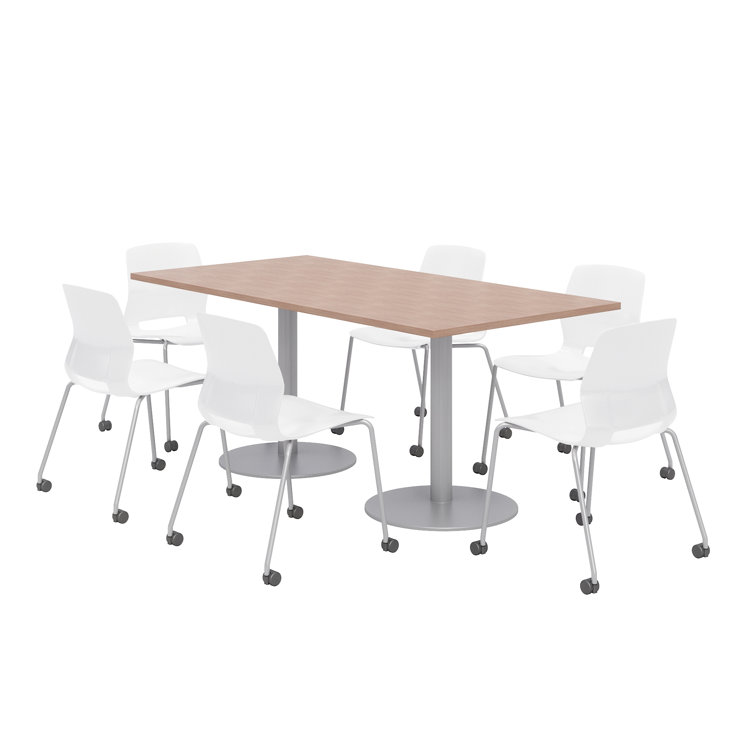 72" L Rectangular Breakroom Table and Chair Set