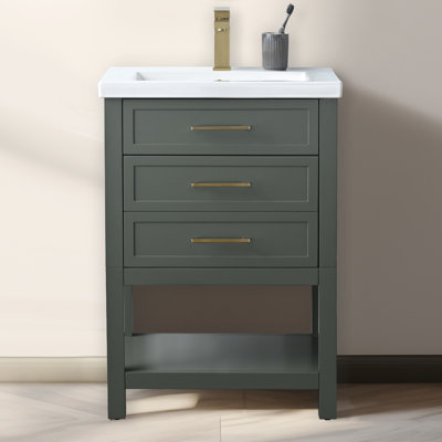 Vicini 24'' Single Vanity with Ceramic Top