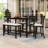 Daylani 6-Piece Dining Set, Counter-Height Dining Table with Storage and Upholstered Chairs and Bench-1957169097