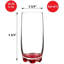 Verres à gin vibrant GlassSalle de GlassSafe - Base colorée 13,25 oz, ensemble de 4