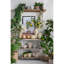 Jardinière corail sable et ciment de 9,3 po x 9,7 po avec finition beige, conception striée verticale, idéale pour les plantes traînées dans un pot de fleurs décoratif, apparence texturée, affichage de style herbes