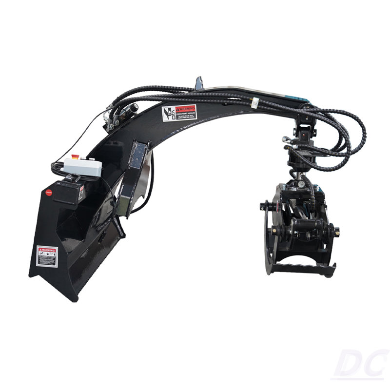 Mini Skid Steer Mount Log Grapple, Rotate By Hydralic, Fit Mini Quick Loader