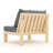Sehrish Acacia Outdoor Armless Lounge Chair , Sunbrella® Cushions Included-1661514280