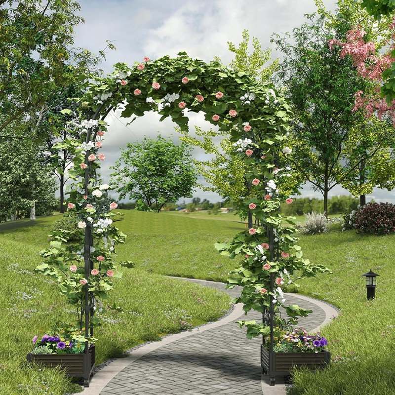 Metal Planter Box, 240cm H x 199.9cm W x 43.2cm D