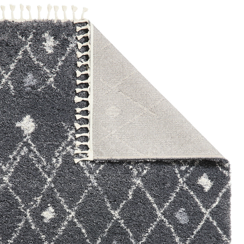 Neophytos area rug Machine Woven Rectangle Grey/Ivory, Rectangle 160cm x 220cm