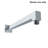 Square Shower Arm and Flange