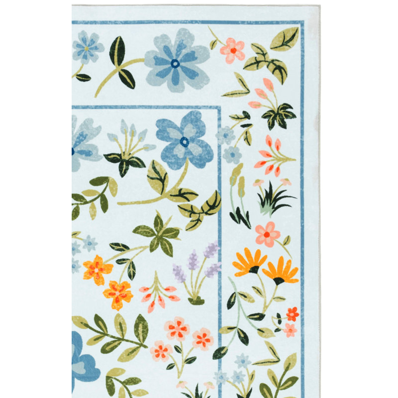Tapis floral lavable à la machine MSRW 190 Performance, Rectangle de 5 pi x 8 pi