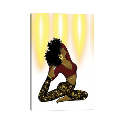 Yoga And Sparkle - Print on Canvas