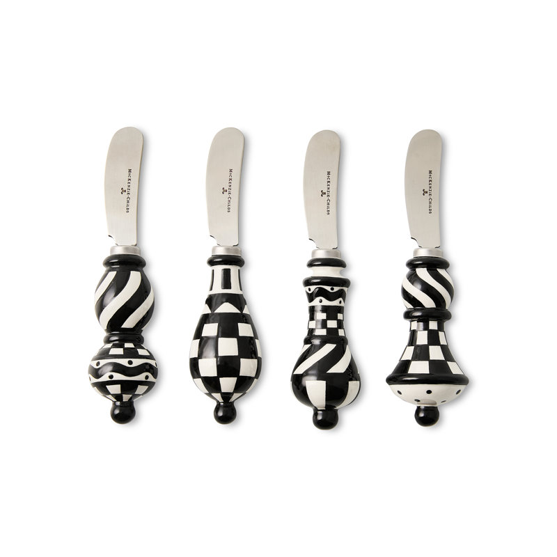 Courtly Check Party Spreaders, Set Of 4