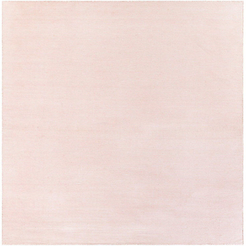 Contemporary Niall Area Rug Pink Roses Color, Square 10'