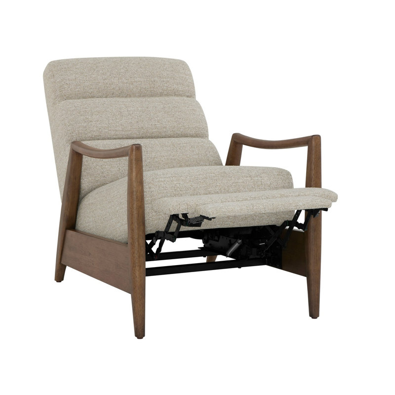 Universal Upholstery Upholstered Chair, Beige Polyester/Medium Wood