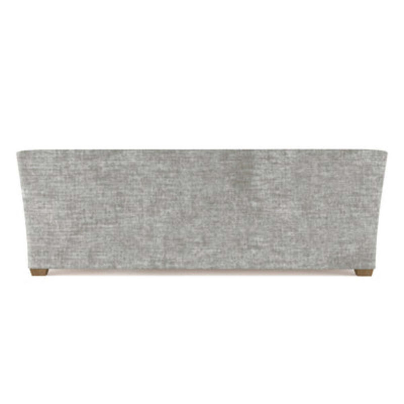 Canapé Rivington, H 31 po x l 108 po x P 37 po, Velours écrasé rayé argent, Patiné