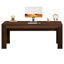 Bureau de direction 63 po, grand bureau d'ordinateur pour le bureau personnel, brun-129186934