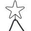 Metal Christmas Tree with Stand Black Steel-969756171
