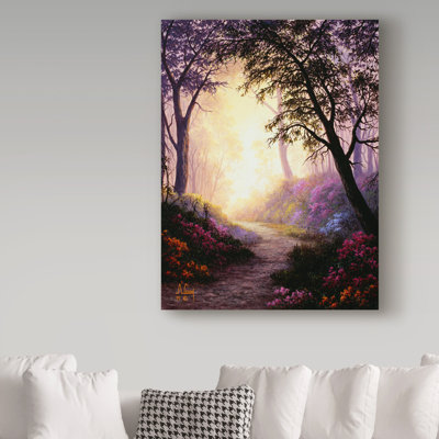 Fikes «Garden 3», reproduction de peinture à l'huile sur toile tendue