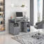 Bureau d'ordinateur avec rangement-129749492