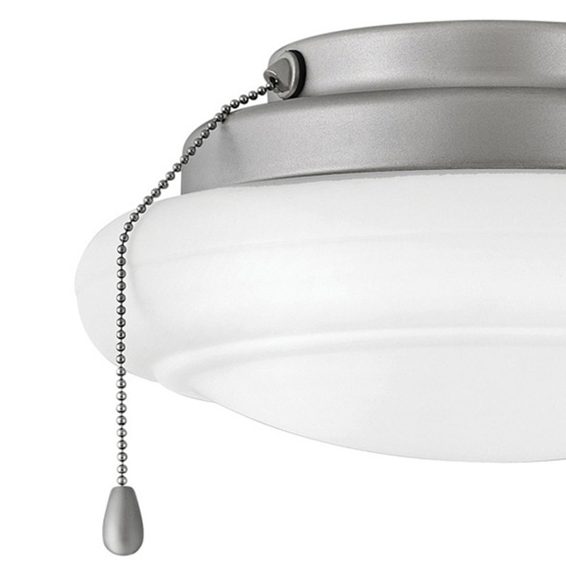 Low Profile Ceiling Fan Light Kit, Brushed Nickel
